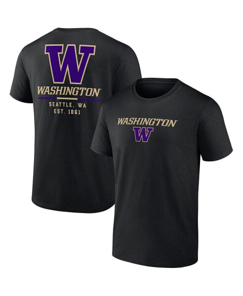 Men's Black Washington Huskies Game Day 2-Hit T-shirt