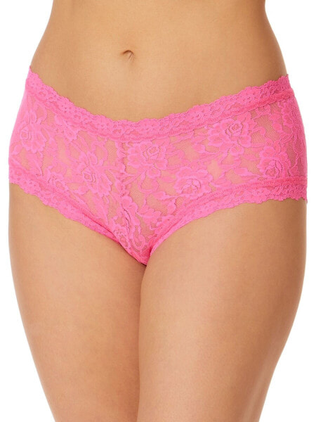 Hanky Panky 253440 Womens Lace Boyshort Fiesta Pink Underwear Size S