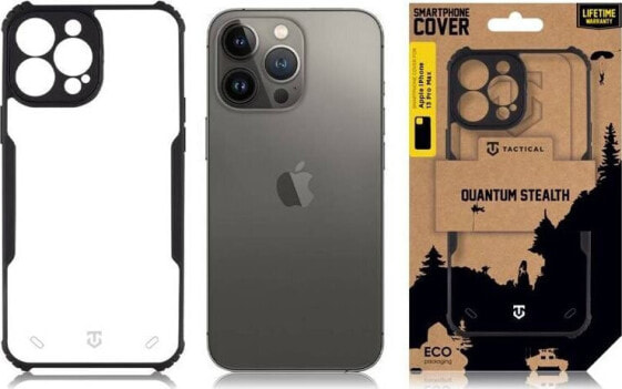 Tactical Tactical Quantum Stealth Cover for Apple iPhone 13 Pro Max Clear/Black standard