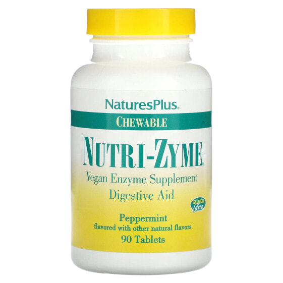 Chewable Nutri-Zyme, Peppermint, 90 Tablets