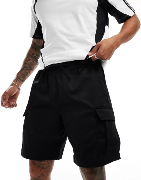 adidas Originals cargo shorts in black