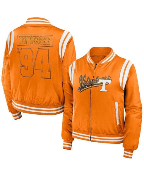 Women's Tennessee Orange Tennessee Volunteers Football Bomber Full-Zip Jacket