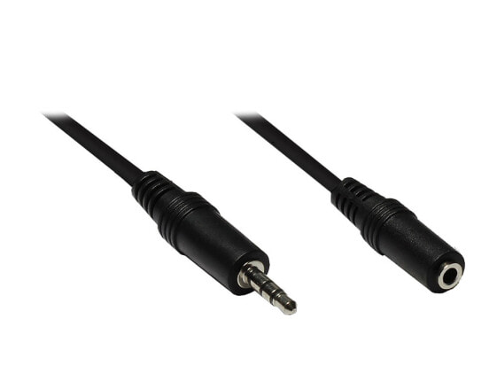 Good Connections AS-35V2 - 3.5mm - Male - 3.5mm - Female - 2 m - Black