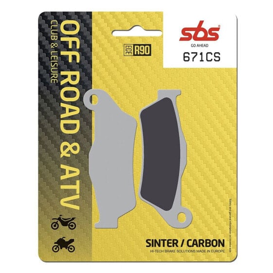 SBS Hi-Tech 671CS Carbon Ceramic Brake Pads