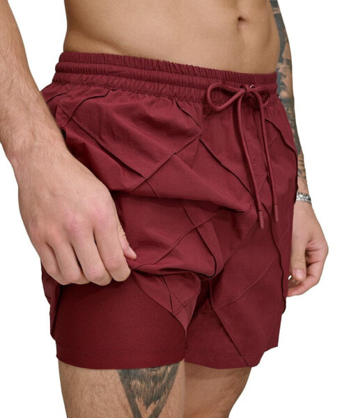 Men's Diamond Pintuck Performance 5" Volley Shorts