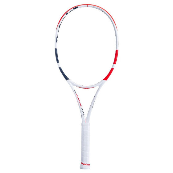 Белая ракетка для большого тенниса Babolat Pure Strike 18x20 без натяжки