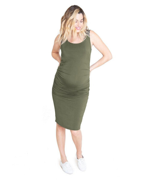 Maternity Ruched Tank Dress