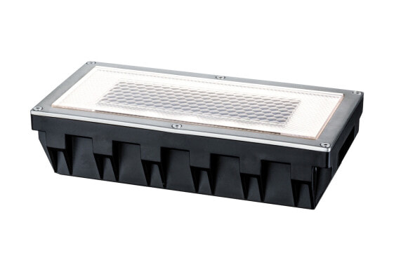 Уличный светильник Paulmann Solar Box LED наземный - набор из нержавеющей стали - 1 шт. - для сада - прозрачный - IP67 - до 500 кг