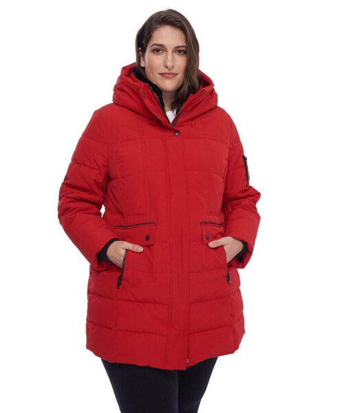 Plus Size Kootney Mid-Length Parka Coat