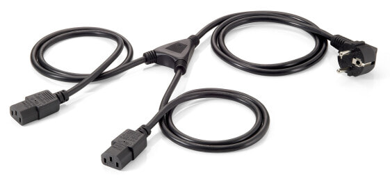 Digital Data Communications High Quality Power Y-Cable - 1.8 m - Power plug type F - 2 x C13 coupler