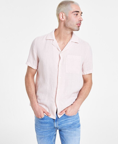 Men's Relaxed-Fit Button-Up Shirt