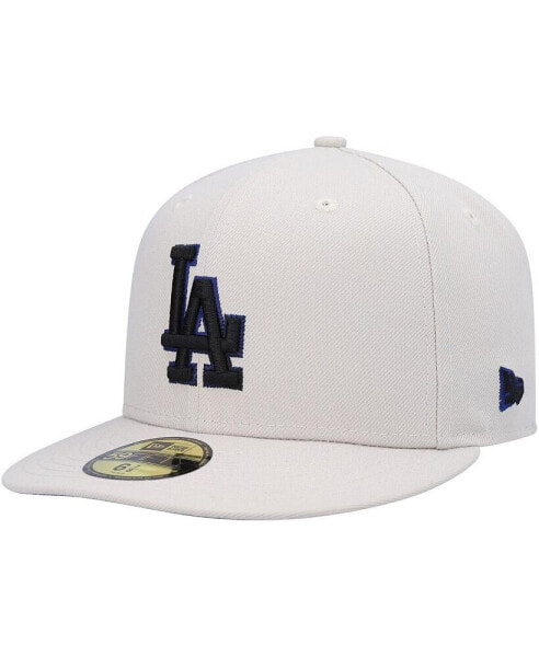 Men's Khaki Los Angeles Dodgers Stone Dim Undervisor 59FIFTY Fitted Hat