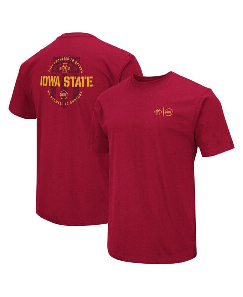 Men's Cardinal Iowa State Cyclones OHT Military-Inspired Appreciation T-shirt