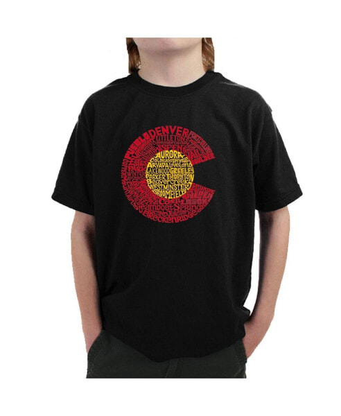 Big Boy's Word Art T-shirt - Colorado