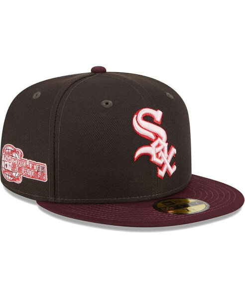 Головной убор New Era мужской Браун, Марун Chicago White Sox Chocolate Strawberry 59FIFTY Fitted Hat