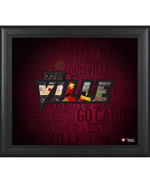 Louisville Cardinals Framed 15'' x 17'' Team Heritage Collage