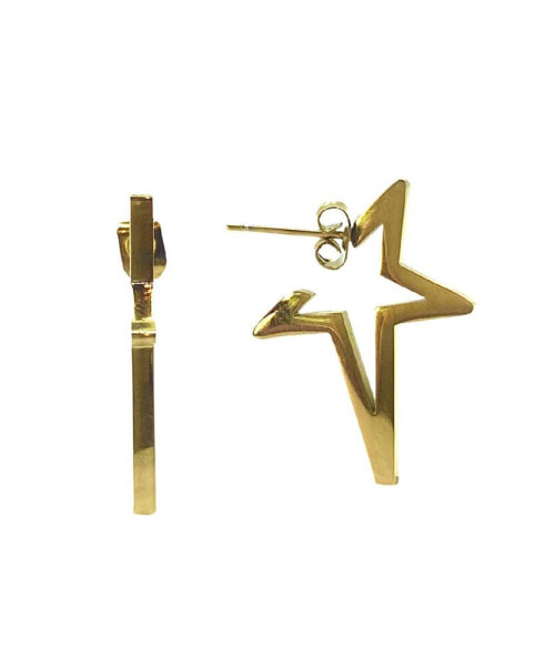 Women's Star Huggie Earrings