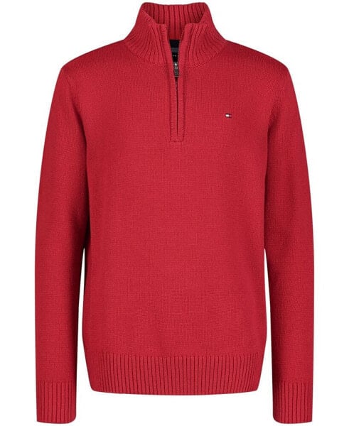 Little Boys Solid 1/4 Zip Sweater