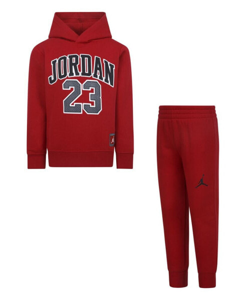 Little Boys Jersey Pack Pullover Hoodie and Jogger Pants Set