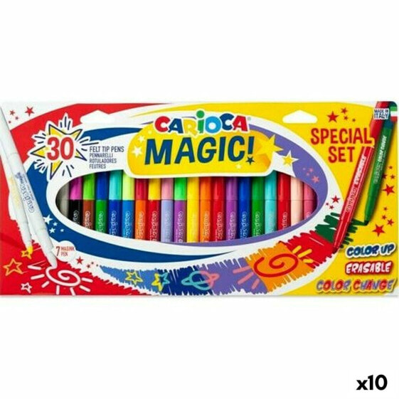 Set of Felt Tip Pens Carioca Magic! Multicolour 30 Pieces (10 Units)