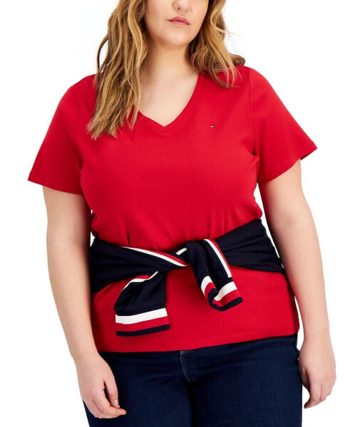 Plus Size V-Neck T-Shirt