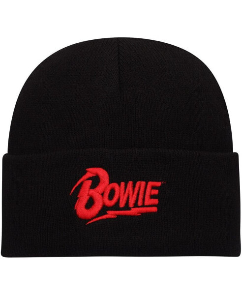 Men's Black David Bowie Cuffed Knit Hat
