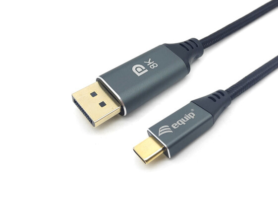 Equip USB-C to DisplayPort Premium Cable - M/M - 1.0m - 8K/60Hz - 1 m - USB Type-C - DisplayPort - Male - Male - Straight