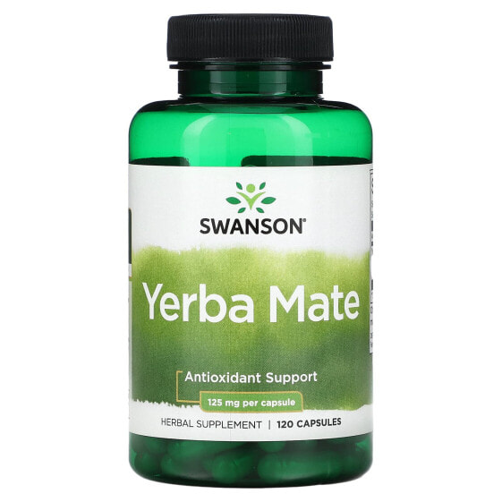 Травяные капсулы Swanson Yerba Mate, 125 мг, 120 шт.