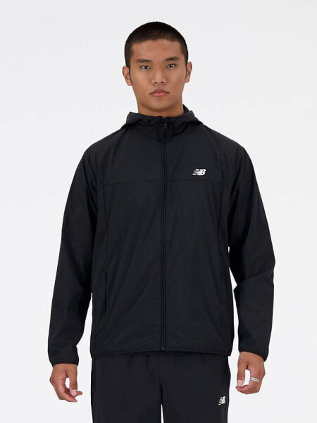 New Balance Athletics woven jacket in black