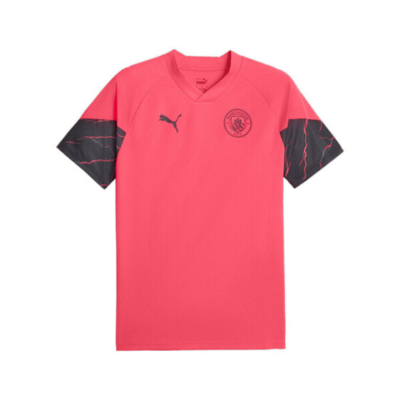 Puma Mcfc Training VNeck Short Sleeve Soccer Jersey Mens Pink 77285517