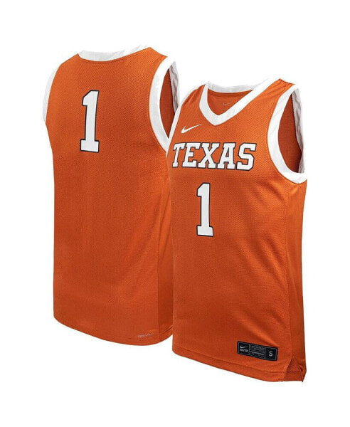 Men's and Women's Texas Orange Texas Longhorns Replica Basketball Jersey