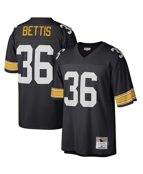 Men's Jerome Bettis Black Pittsburgh Steelers Big and Tall 1996 Retired Player Replica Jersey