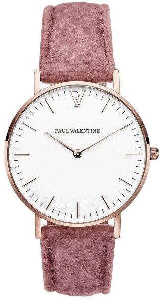 Часы женские Paul Valentine MARINA ROSE GOLD PINK VELVET 36 мм PV36149
