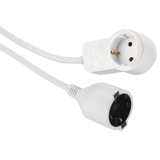 Hama Powerplug - 3 m - 2 AC outlet(s) - Indoor - White - 1 pc(s)
