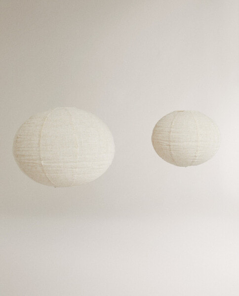 Linen ceiling lamp shade