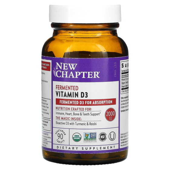 Fermented Vitamin D3, 2,000 IU, 90 Vegetarian Tablets