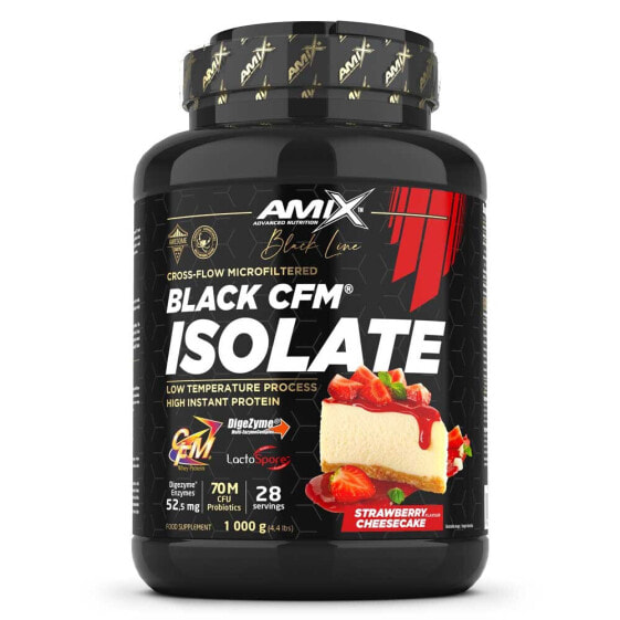 AMIX Black CFM Isolate 1kg Protein Strawberry Cheesecake