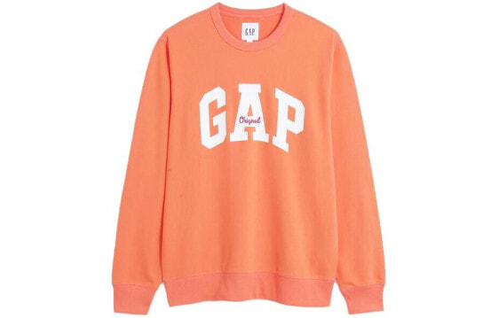 Толстовка GAP с логотипом 877448007, мужская, женская, оранжевая