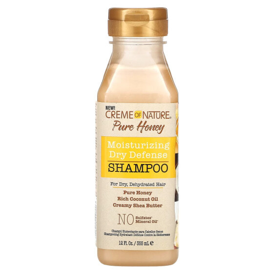 Pure Honey, Moisturizing Dry Defense Shampoo, For Dry, Dehydrated Hair, 12 fl oz (355 ml)