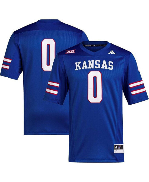 Men's #0 Royal Kansas Jayhawks Premier Football Jersey