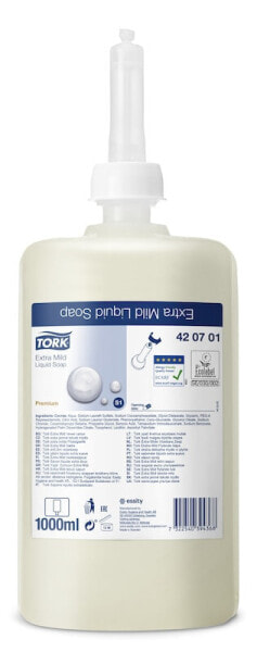 TORK 420701, Skin, Liquid soap, 1000 ml, 1.03 kg, 92 mm, 92 mm