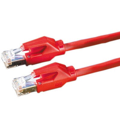 Draka Comteq S/FTP Patch cable Cat6 - Red - 0.5m - 0.5 m