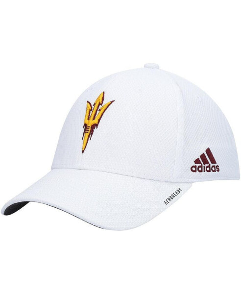 Men's White Arizona State Sun Devils 2021 Sideline Coaches AEROREADY Flex Hat