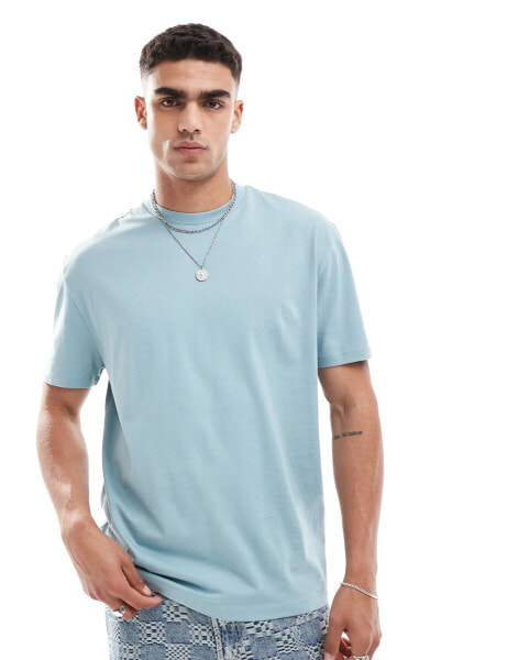 ASOS DESIGN essential relaxed t-shirt in blue