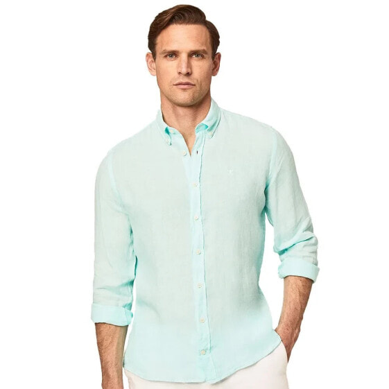 HACKETT Garment Dyed long sleeve shirt