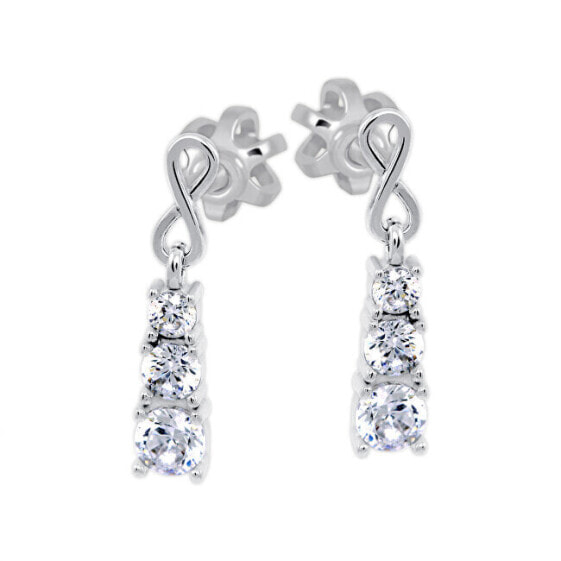 Stylish earrings in white gold 239 001 01187 07