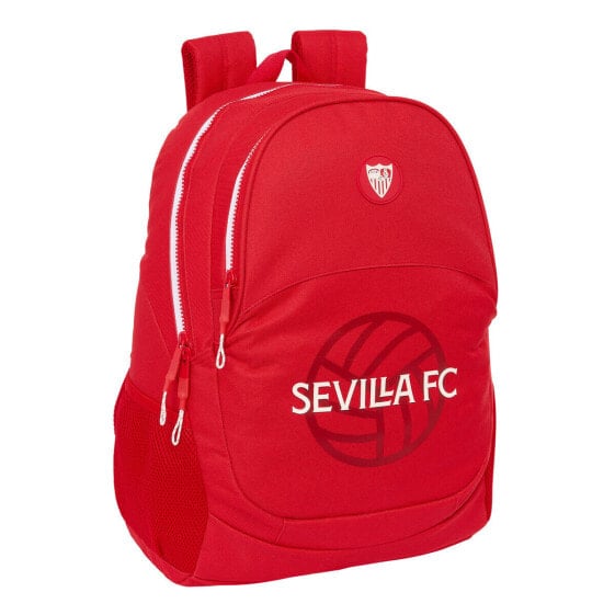 Школьный рюкзак Sevilla Fútbol Club Красный 32 x 44 x 16 cm