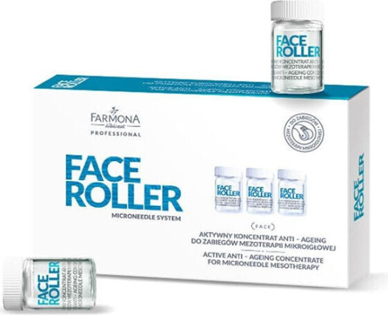 Farmona Farmona Face Roller Aktywny koncentrat anti-ageing do zabiegów mezoterapii mikroigłowej 5x5ml - 0000048539