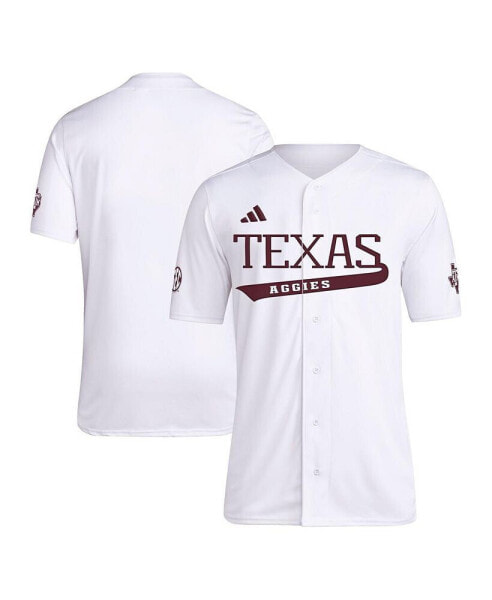Men's White Texas A&M Aggies Replica Baseball Jersey