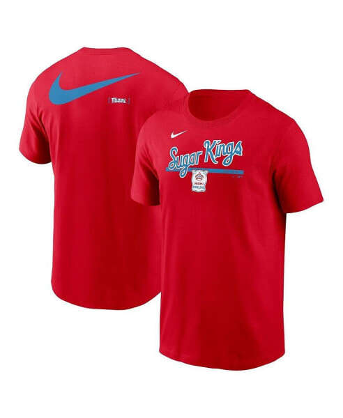 Men's Red Miami Marlins 2-Hit Speed City Connect T-Shirt